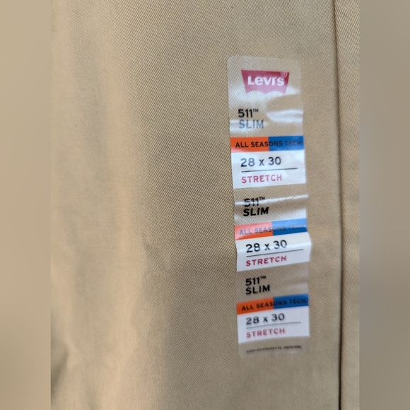 NWT Levi's Men's 511 Slim Stretch Pants Size 28x30 - Picture 3 of 7